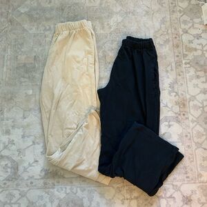 2 pairs of brandy Melville sweats come together